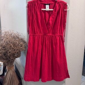 Lauren by Ralph Lauren Vibrant Red Swim Suit Cover Up,‎ Size Medium